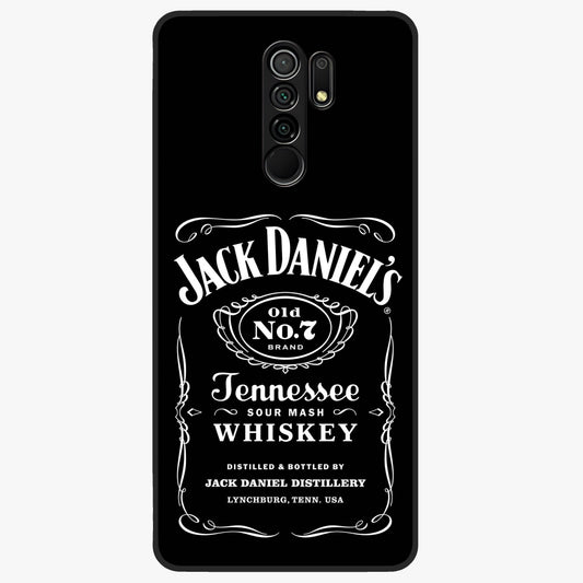 Vintage Whiskey Heritage Glass Case showing flat back view with classic whiskey inspired artwork and glossy glass finish.