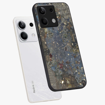 Aesthetic Astrolophia Glass Case displayed in angled mockup highlighting artistic aesthetic elements and smooth glass surface.