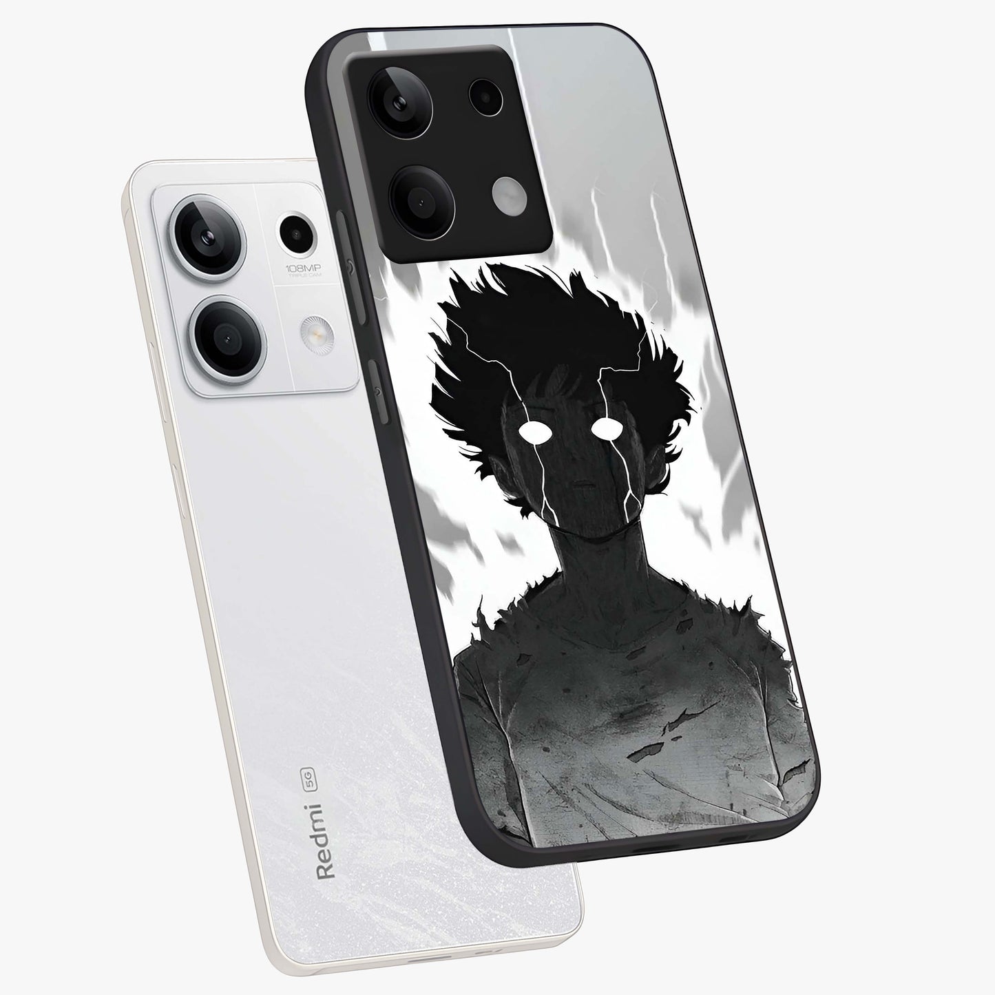 Awakened Inner Rage Glass Case displayed in angled mockup highlighting powerful graphic design and bold artistic theme.