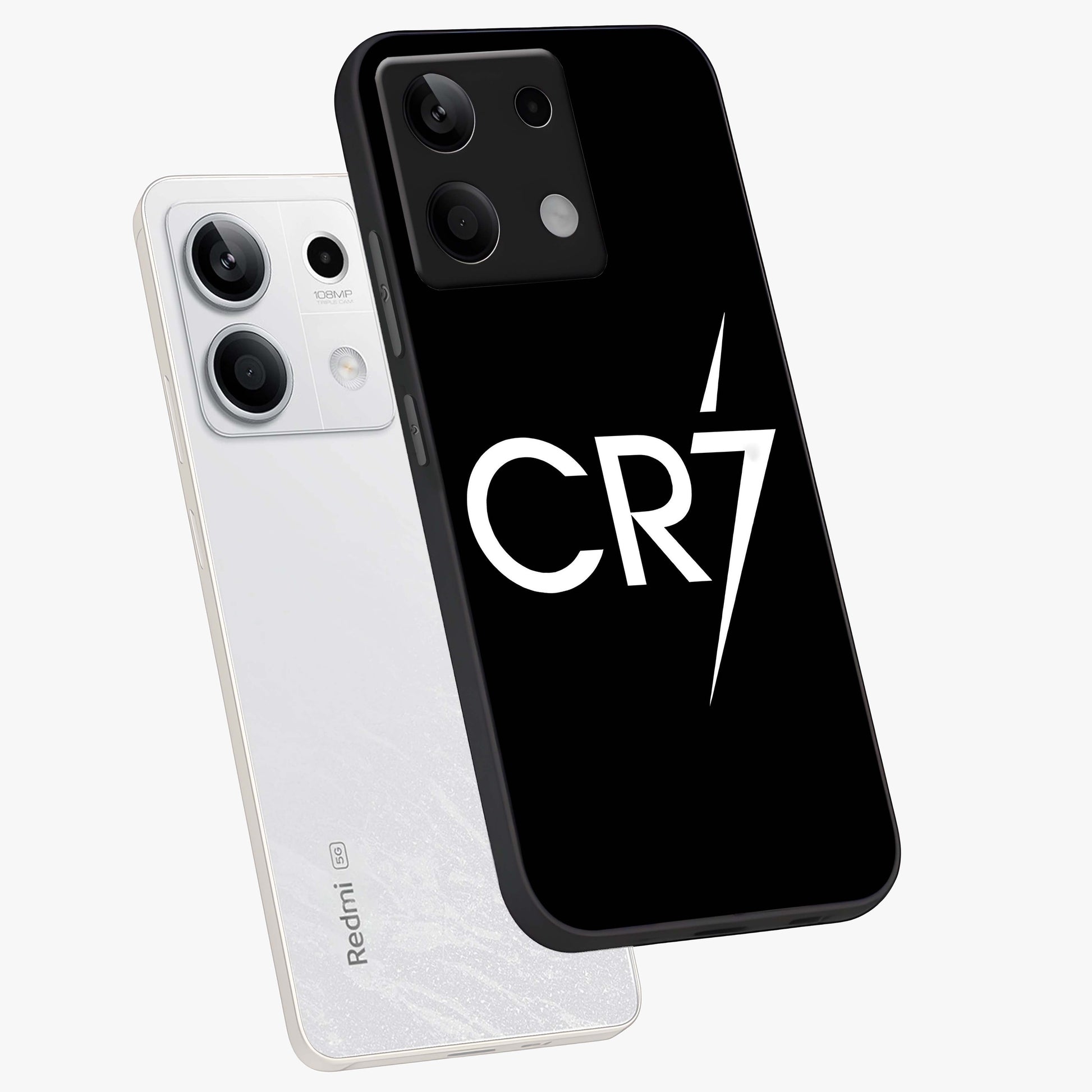 Cr7 Elite Strike Glass Case displayed in angled mockup highlighting powerful sports graphic with bold athletic theme.