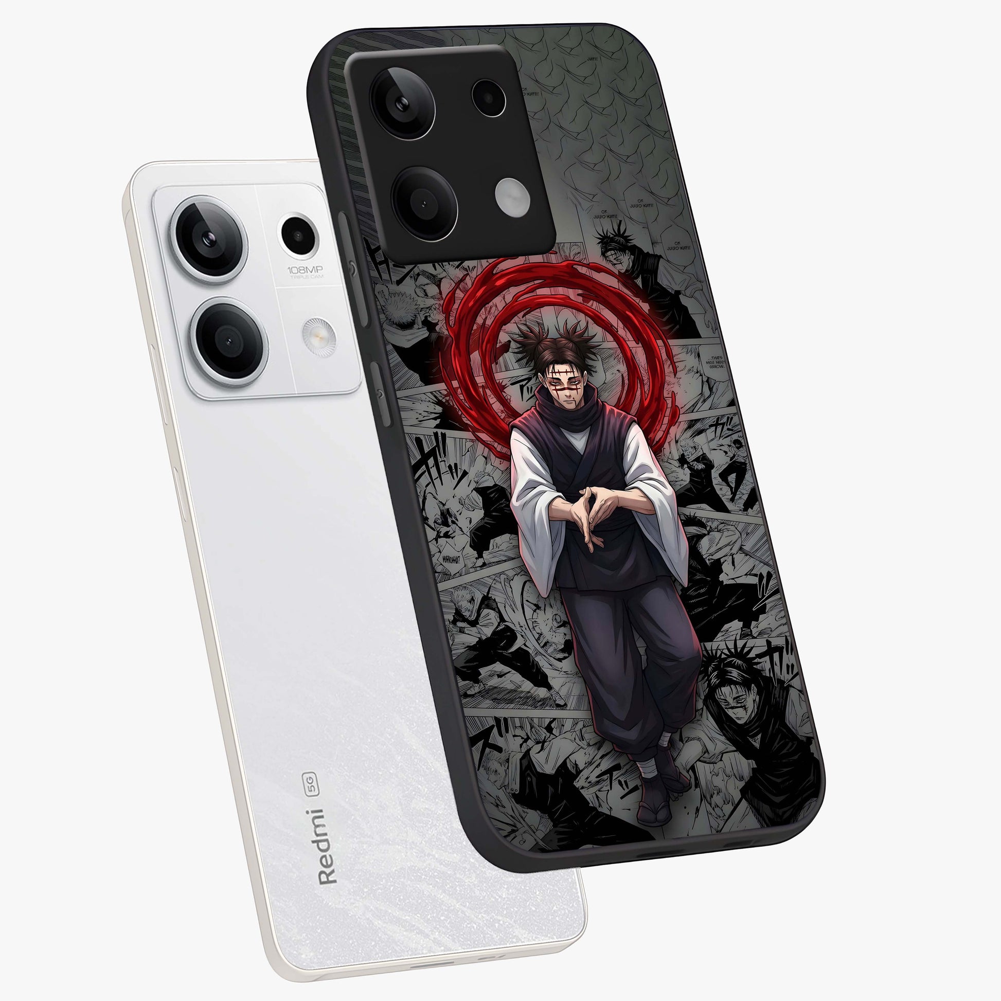 Cursed Ritual Ascension Glass Case displayed in angled mockup highlighting mystical ritual illustration with supernatural aesthetic.