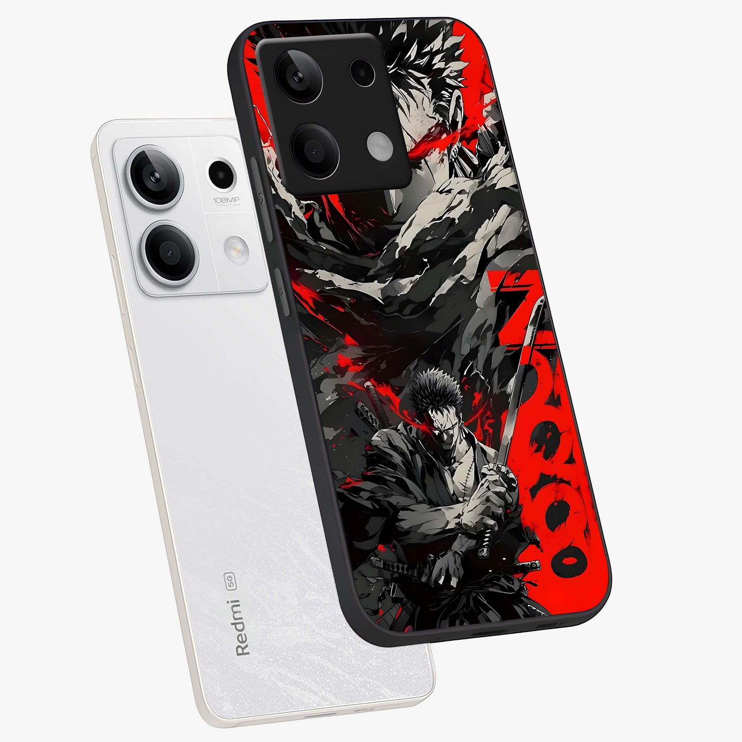 Demon Sword Resolve Glass Case displayed in angled mockup highlighting powerful demon sword illustration with dark fantasy aesthetic.