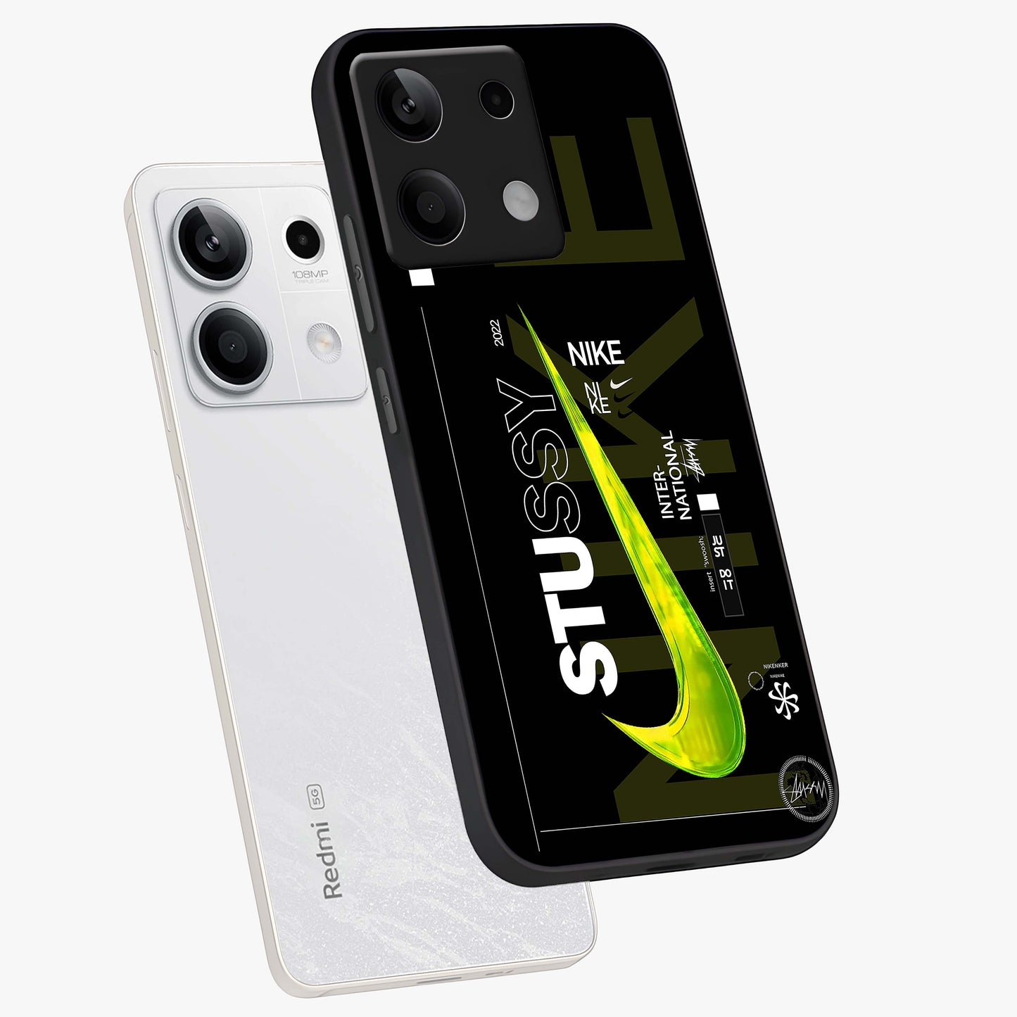 Neon Street Edition Glass Case displayed in angled mockup highlighting vibrant urban design with bold street aesthetic.