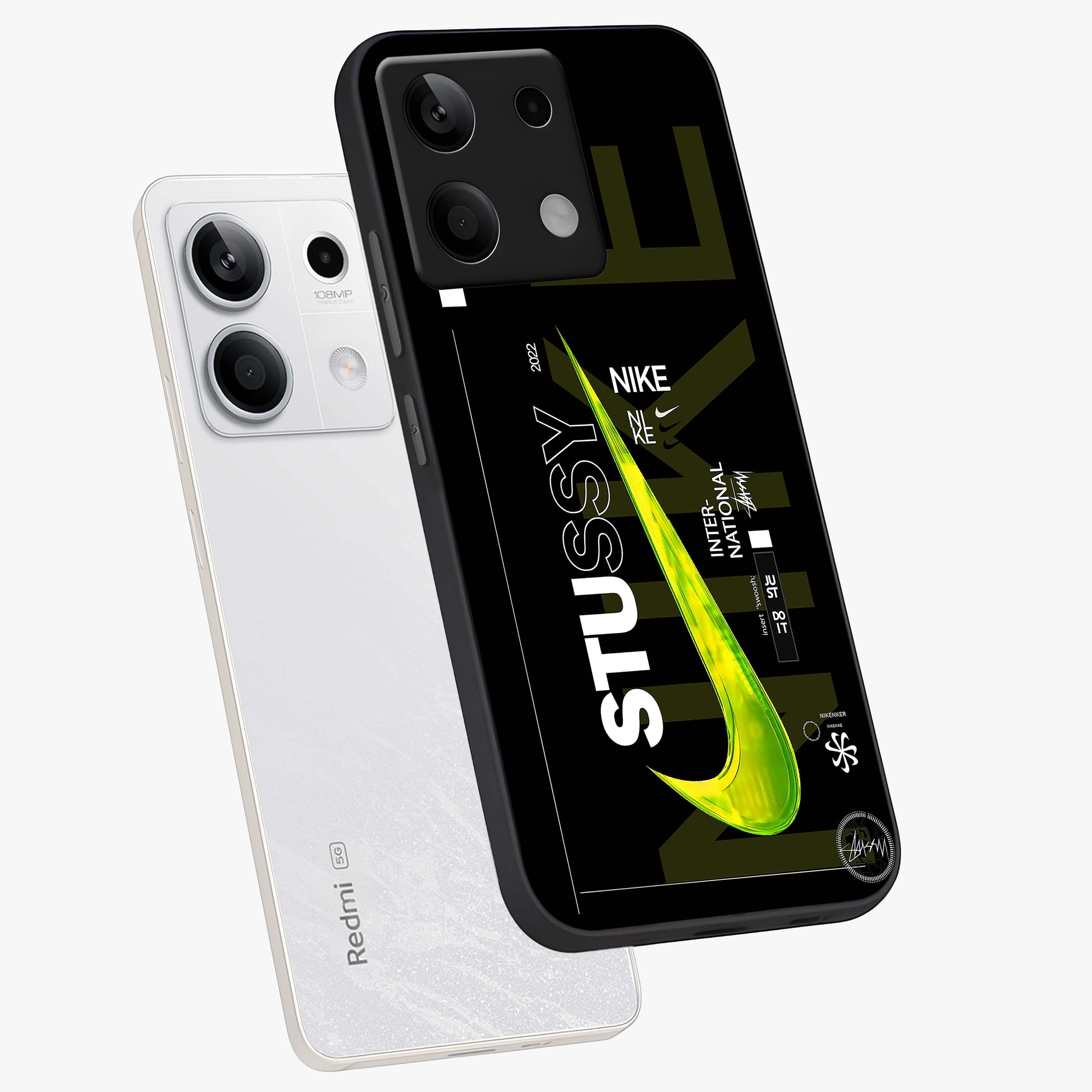 Neon Street Edition Glass Case displayed in angled mockup highlighting vibrant urban design with bold street aesthetic.