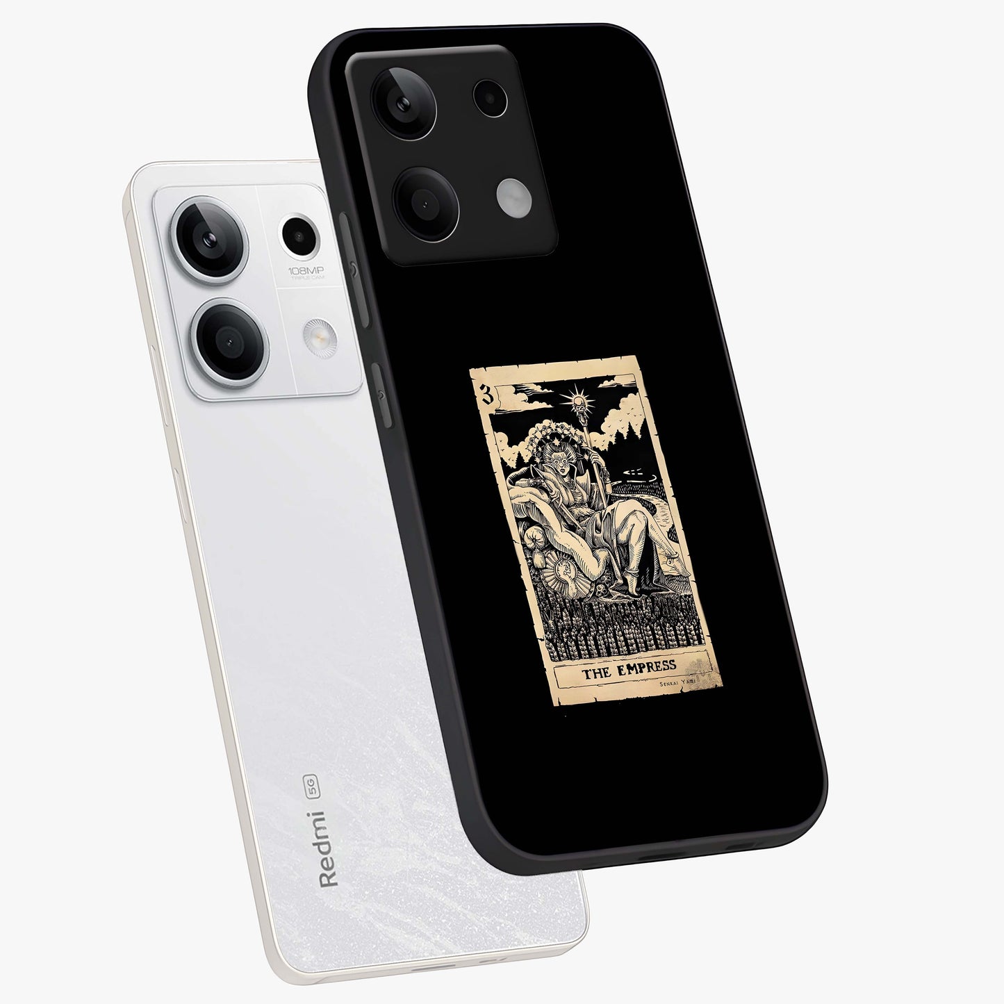 The Empress Glass Case displayed in angled mockup highlighting elegant royal design with majestic aesthetic style.