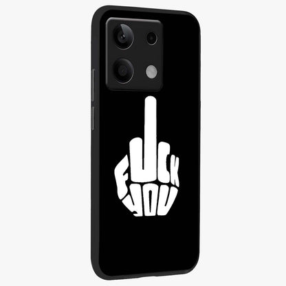Rebel Mode On Glass Case upright view showcasing striking statement artwork with bold rebellious theme.