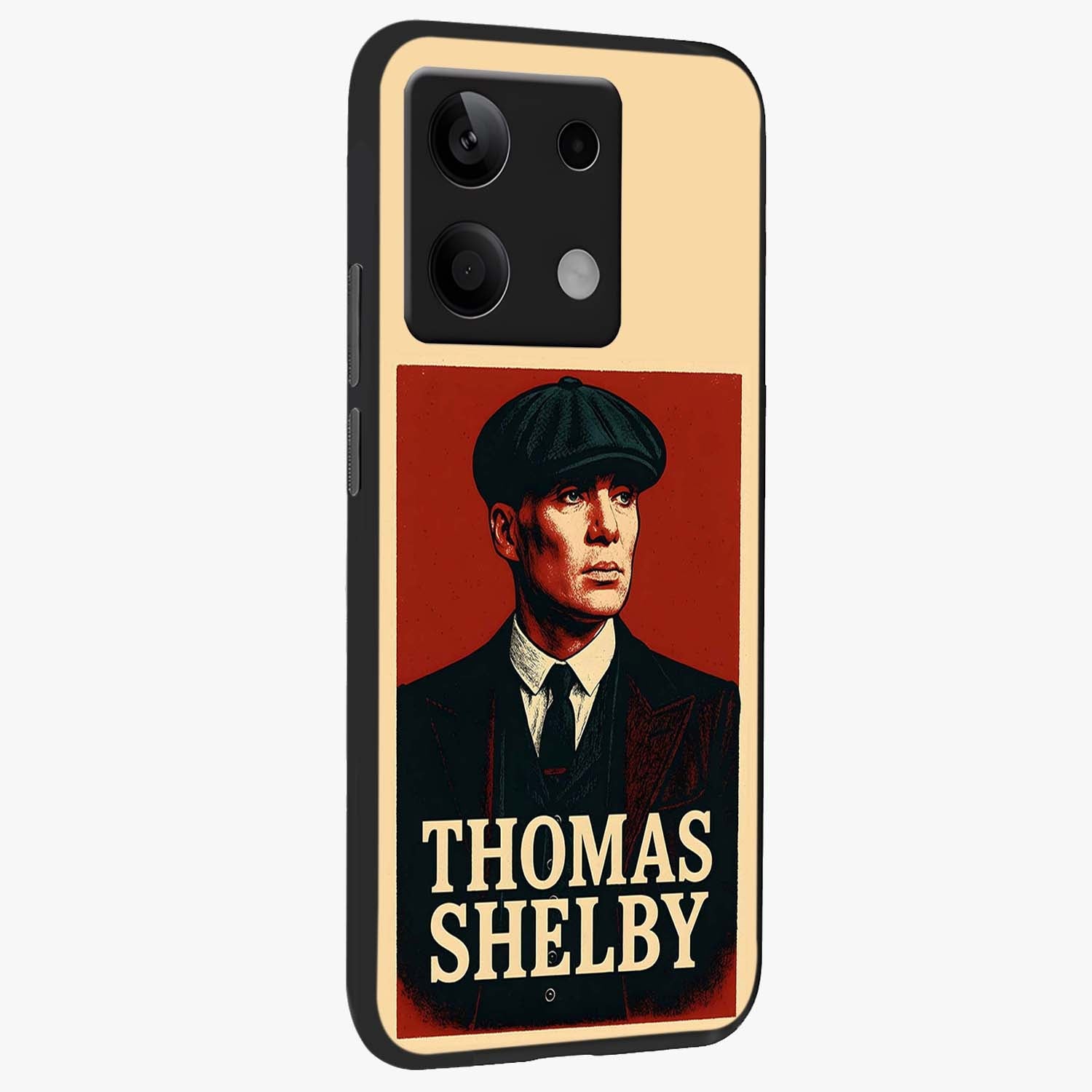 Vintage Mafia Authority Glass Case upright view showcasing dramatic vintage artwork with iconic authority theme.