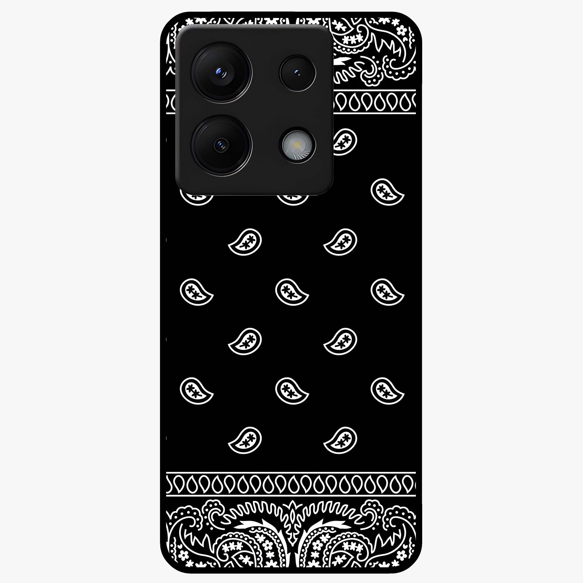 Retro Rebel Threads Glass Case showing flat back view with vintage street style artwork and glossy glass finish.