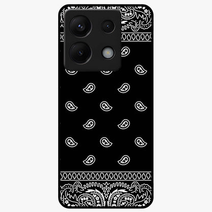 Retro Rebel Threads Glass Case showing flat back view with vintage street style artwork and glossy glass finish.