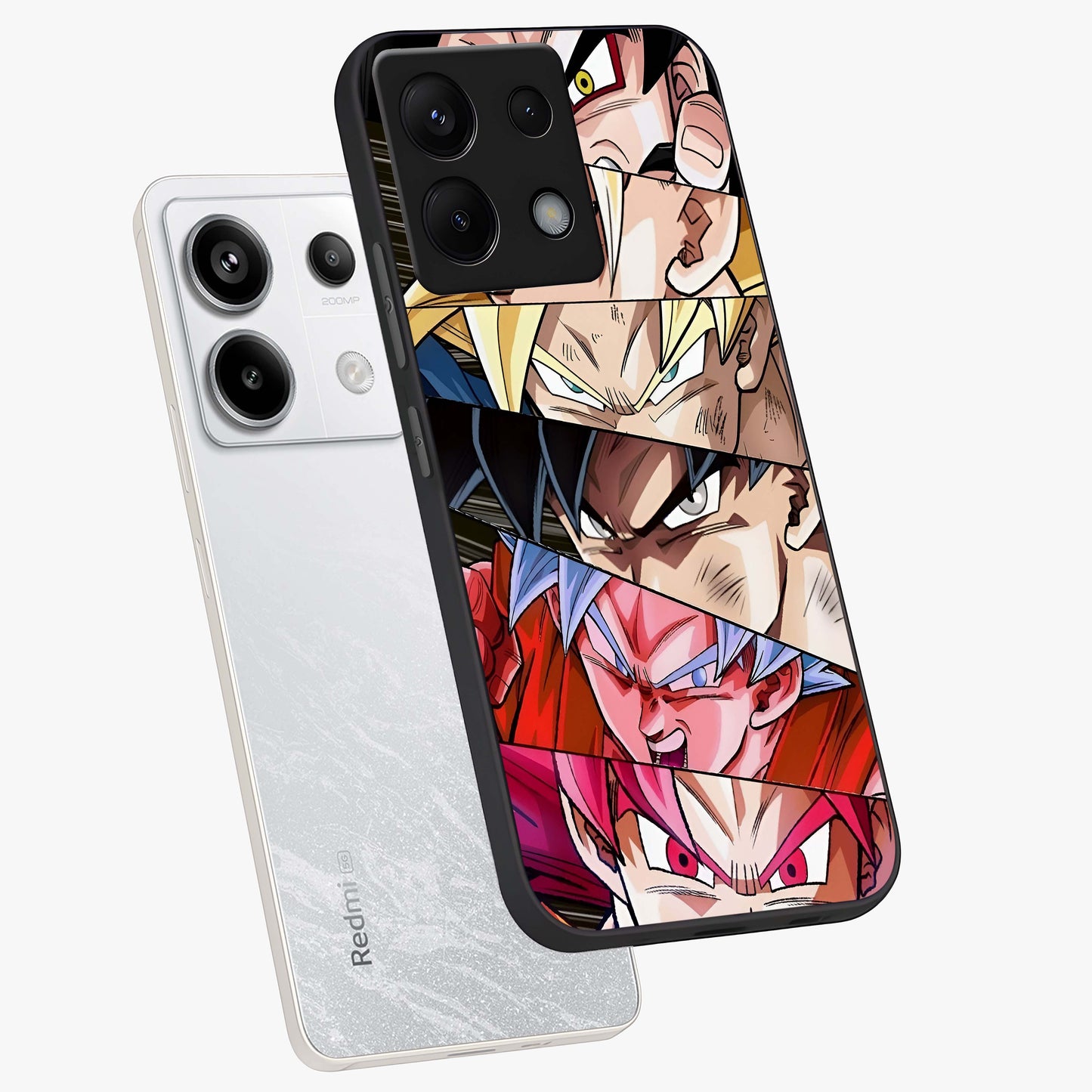 Anime Character Glass Case displayed in angled mockup highlighting colorful anime character illustration.