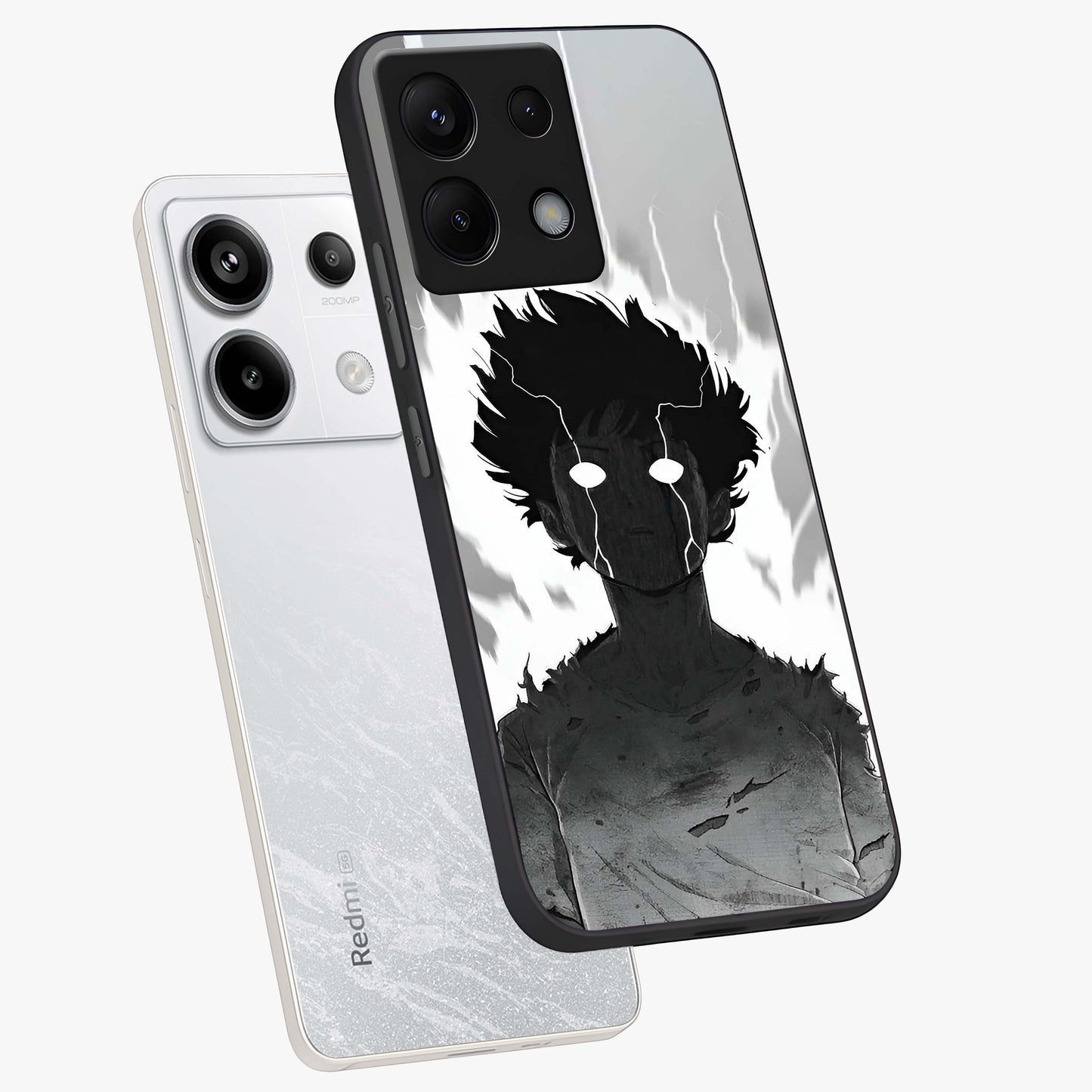 Awakened Inner Rage Glass Case displayed in angled mockup highlighting powerful graphic design and bold artistic theme.
