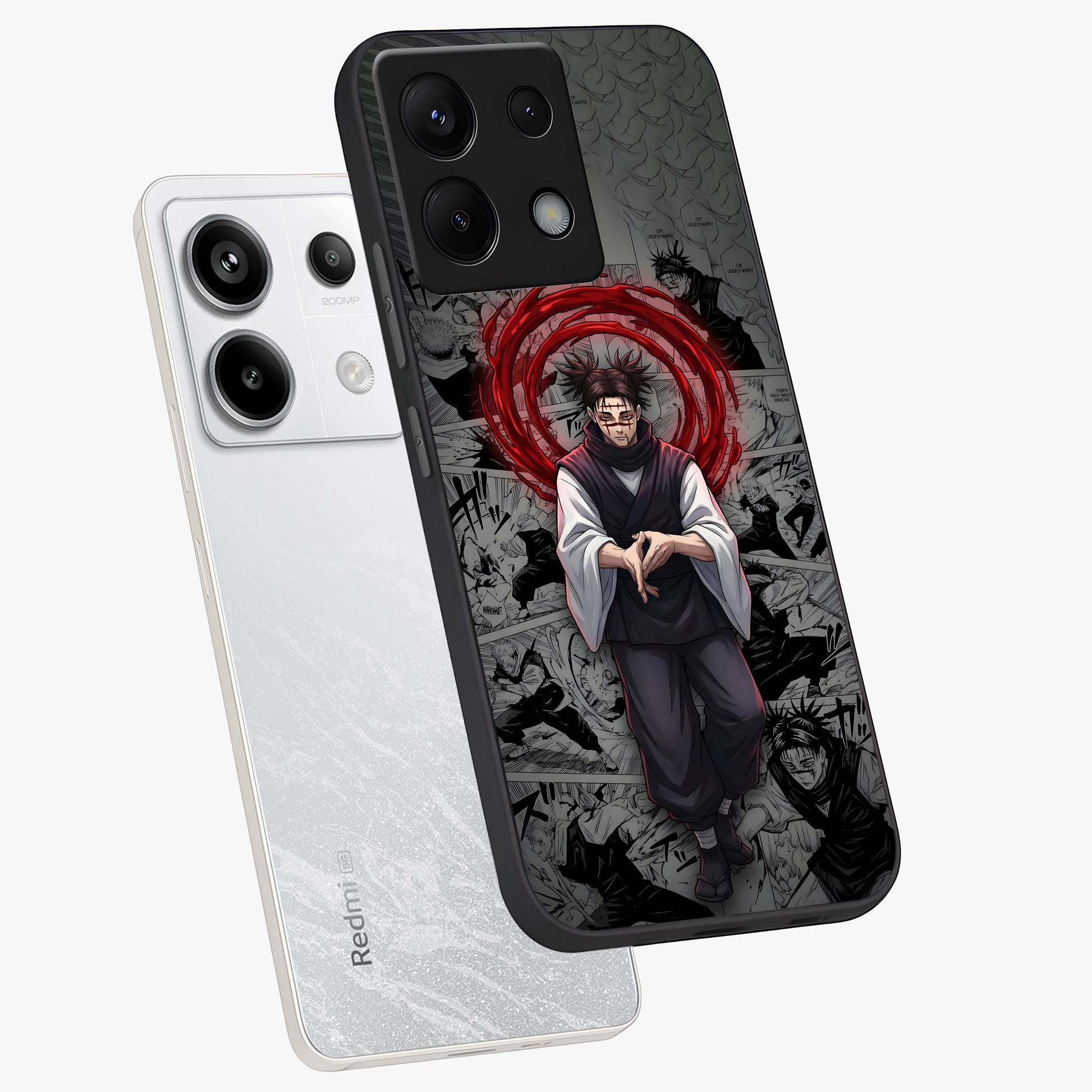 Cursed Ritual Ascension Glass Case displayed in angled mockup highlighting mystical ritual illustration with supernatural aesthetic.