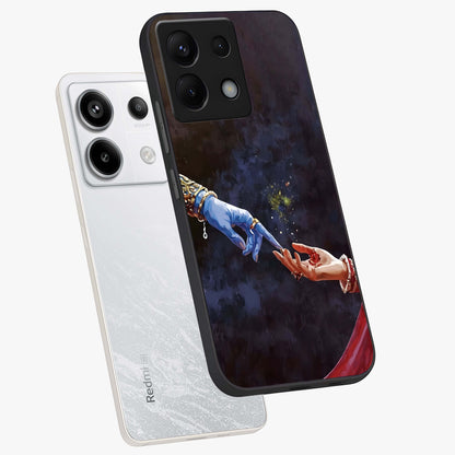 Divine Touch Eternal Glass Case displayed in angled mockup highlighting elegant divine inspired design with calm aesthetic style.