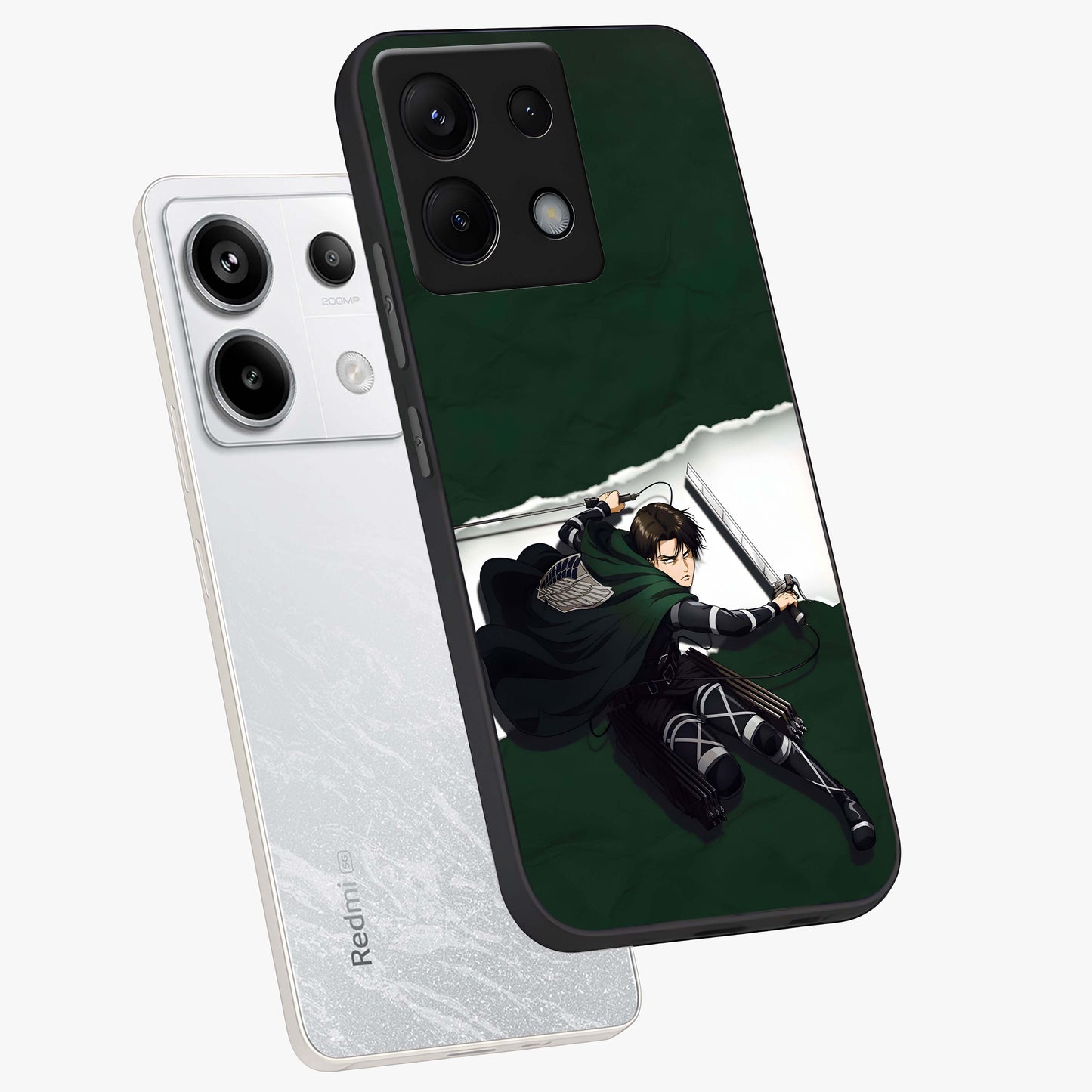 Emerald War Vanguard Glass Case displayed in angled mockup highlighting intense battle inspired design with emerald tone aesthetic.