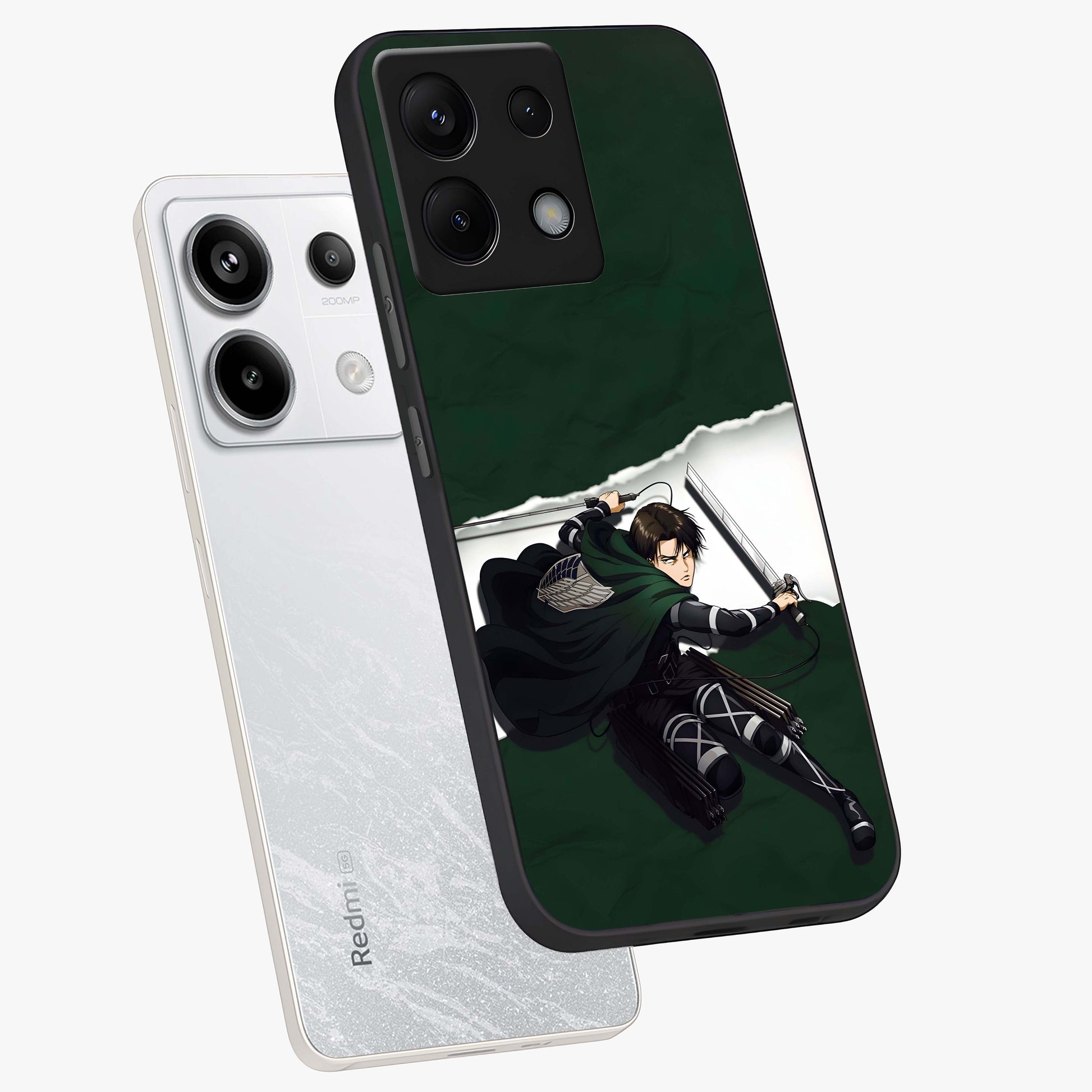 Emerald War Vanguard Glass Case displayed in angled mockup highlighting intense battle inspired design with emerald tone aesthetic.