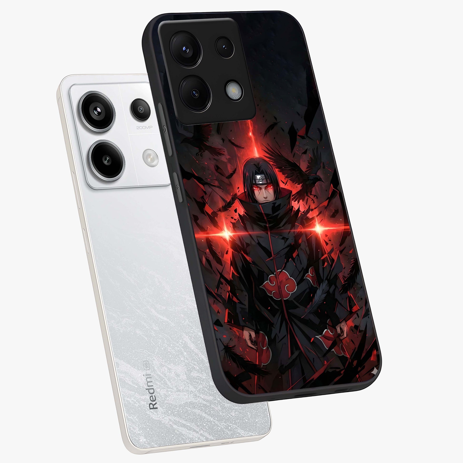 Focused Blade Discipline Glass Case displayed in angled mockup highlighting clean minimal text artwork with modern aesthetic style.