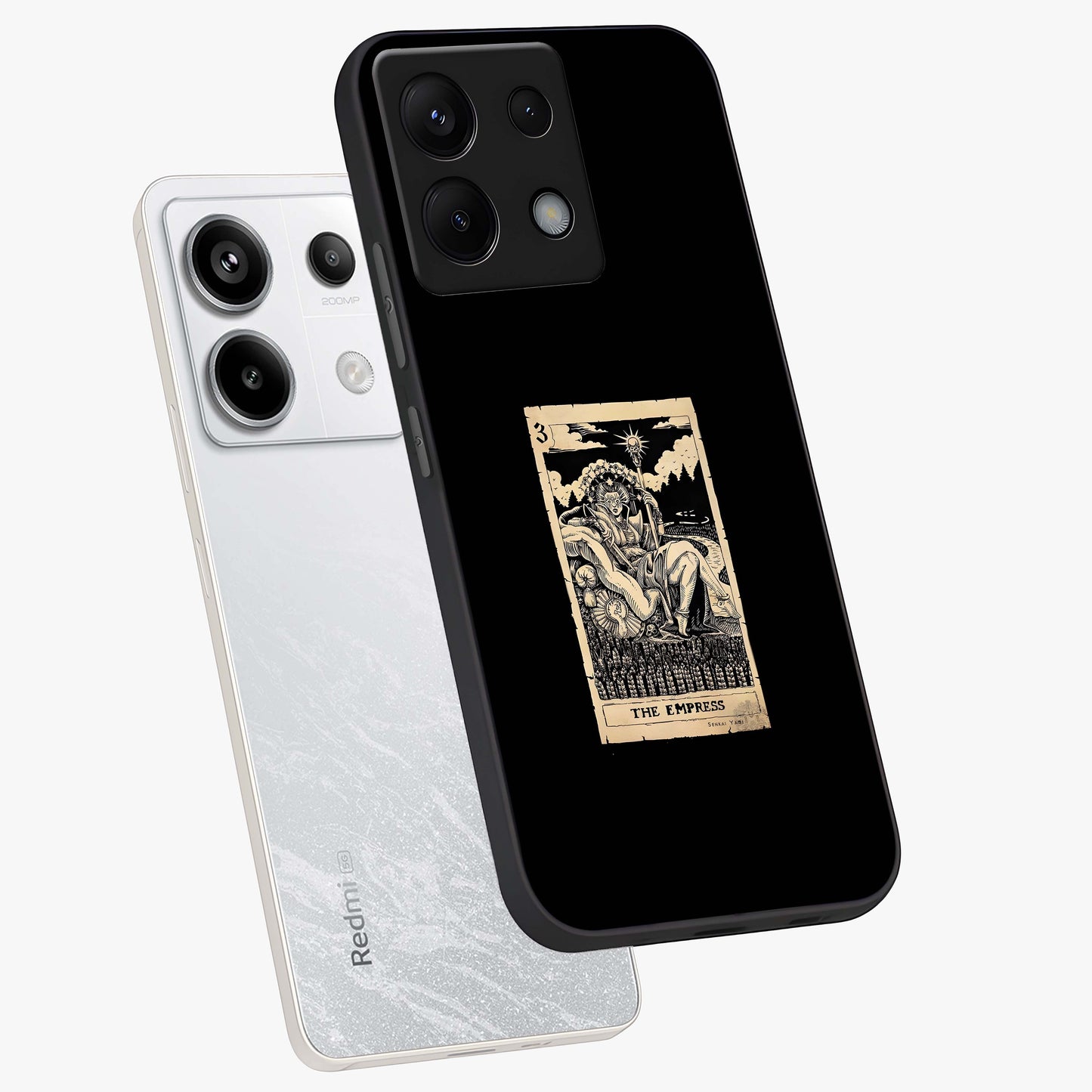 The Empress Glass Case displayed in angled mockup highlighting elegant royal design with majestic aesthetic style.