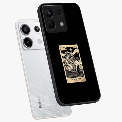 The Empress Glass Case displayed in angled mockup highlighting elegant royal design with majestic aesthetic style.