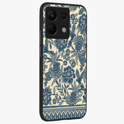 Heirloom Wild Bloom Glass Case upright view showcasing delicate wildflower artwork with timeless floral theme.