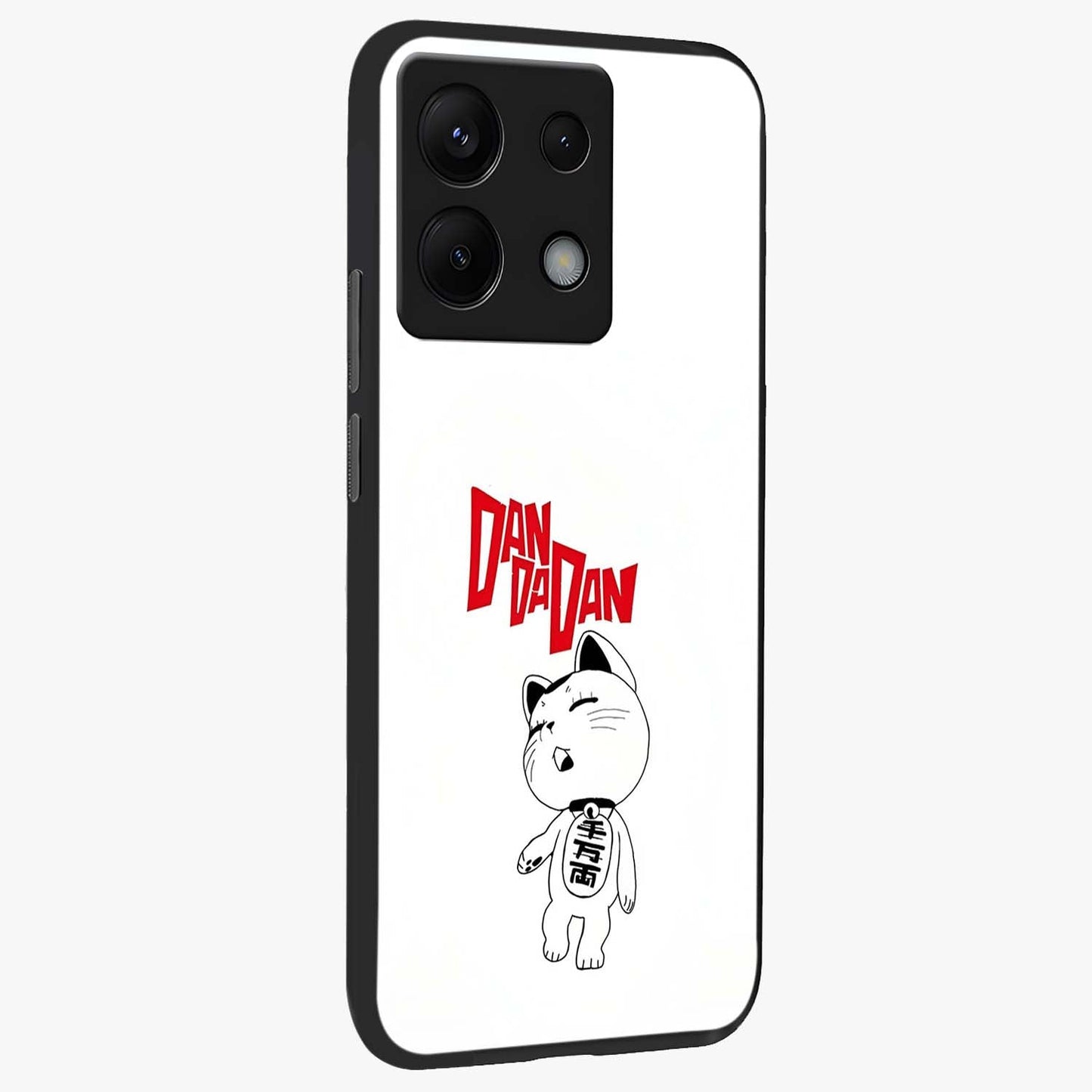 Playful Spirit Charm Glass Case upright view showcasing vibrant charm artwork with fun artistic theme.