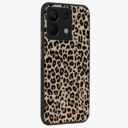 Savage Chic Pattern Glass Case upright view showcasing trendy decorative artwork with edgy fashion theme.