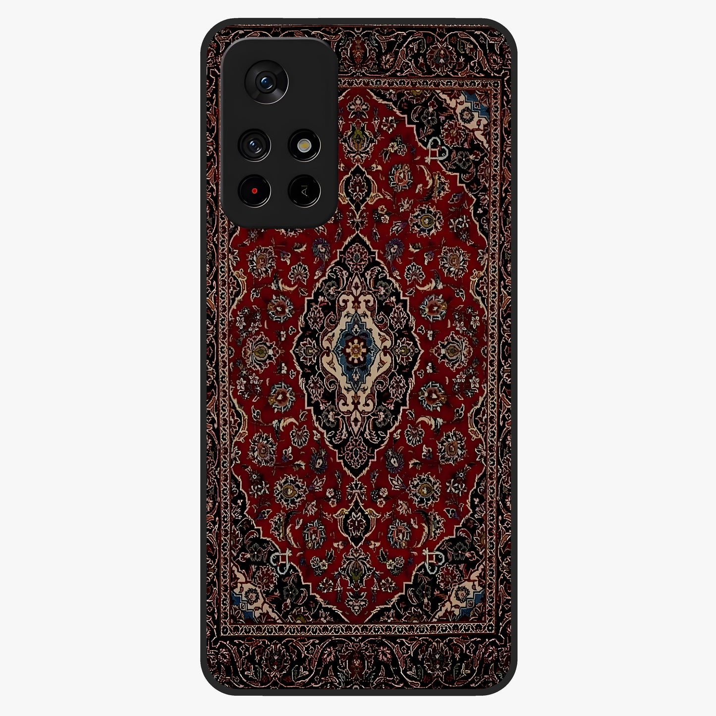 Heritage Carpet Royale Glass Case upright view showcasing detailed ornamental artwork with luxurious traditional theme.