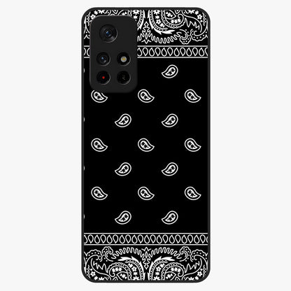 Retro Rebel Threads Glass Case showing flat back view with vintage street style artwork and glossy glass finish.