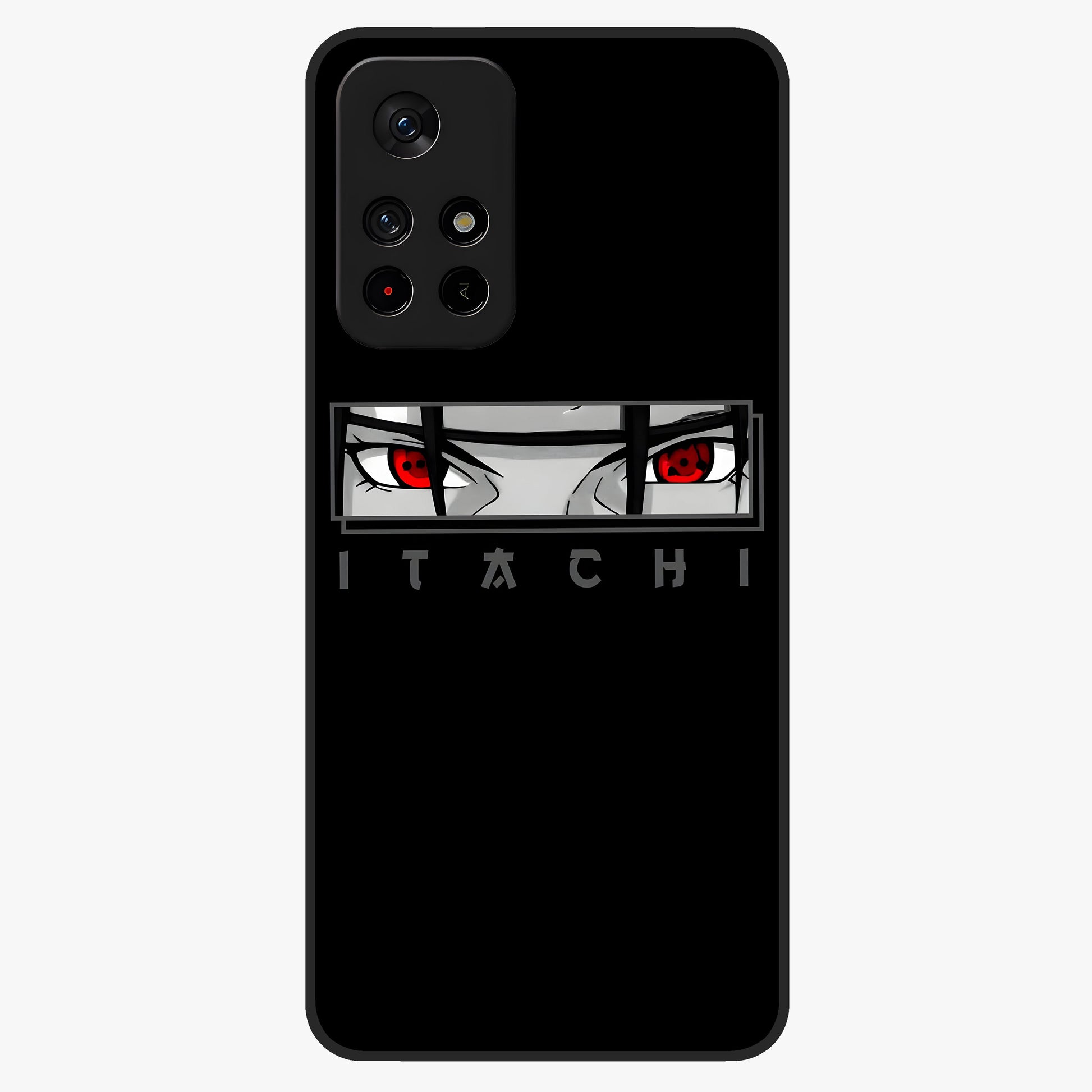 Scarlet Gaze Dominance Glass Case upright view showcasing powerful dramatic artwork with dominant artistic theme.