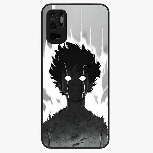 Awakened Inner Rage Glass Case showing flat back view with intense artistic artwork and glossy glass finish.