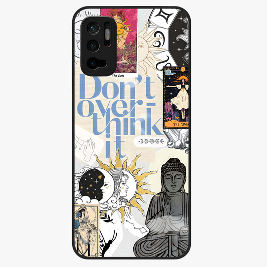 Ethereal Thoughts Glass Case showing flat back view with dreamy artistic artwork and glossy glass finish.