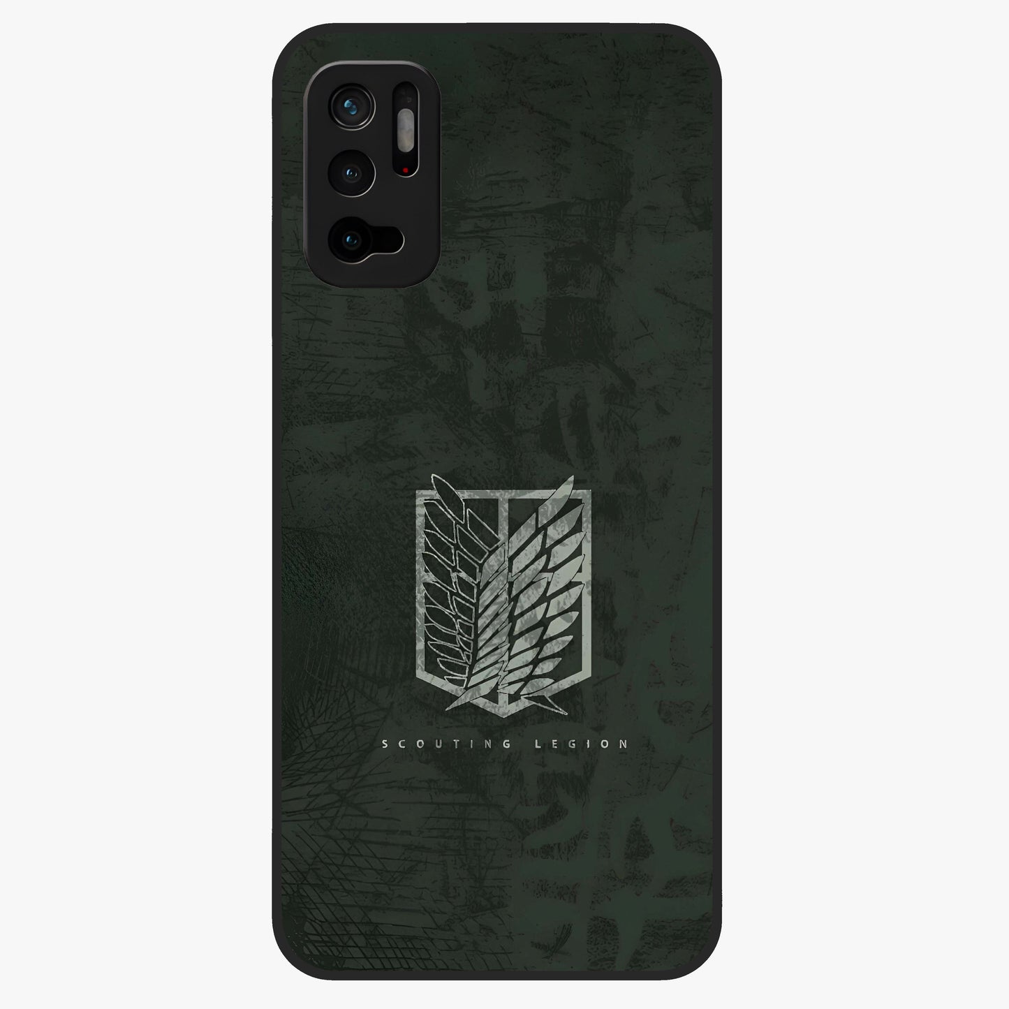 Wings Of Freedom Glass Case showing flat back view with symbolic wings artwork and glossy glass finish.