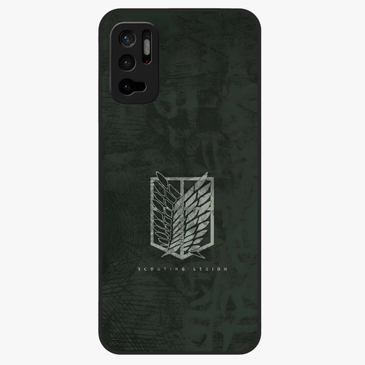 Wings Of Freedom Glass Case showing flat back view with symbolic wings artwork and glossy glass finish.