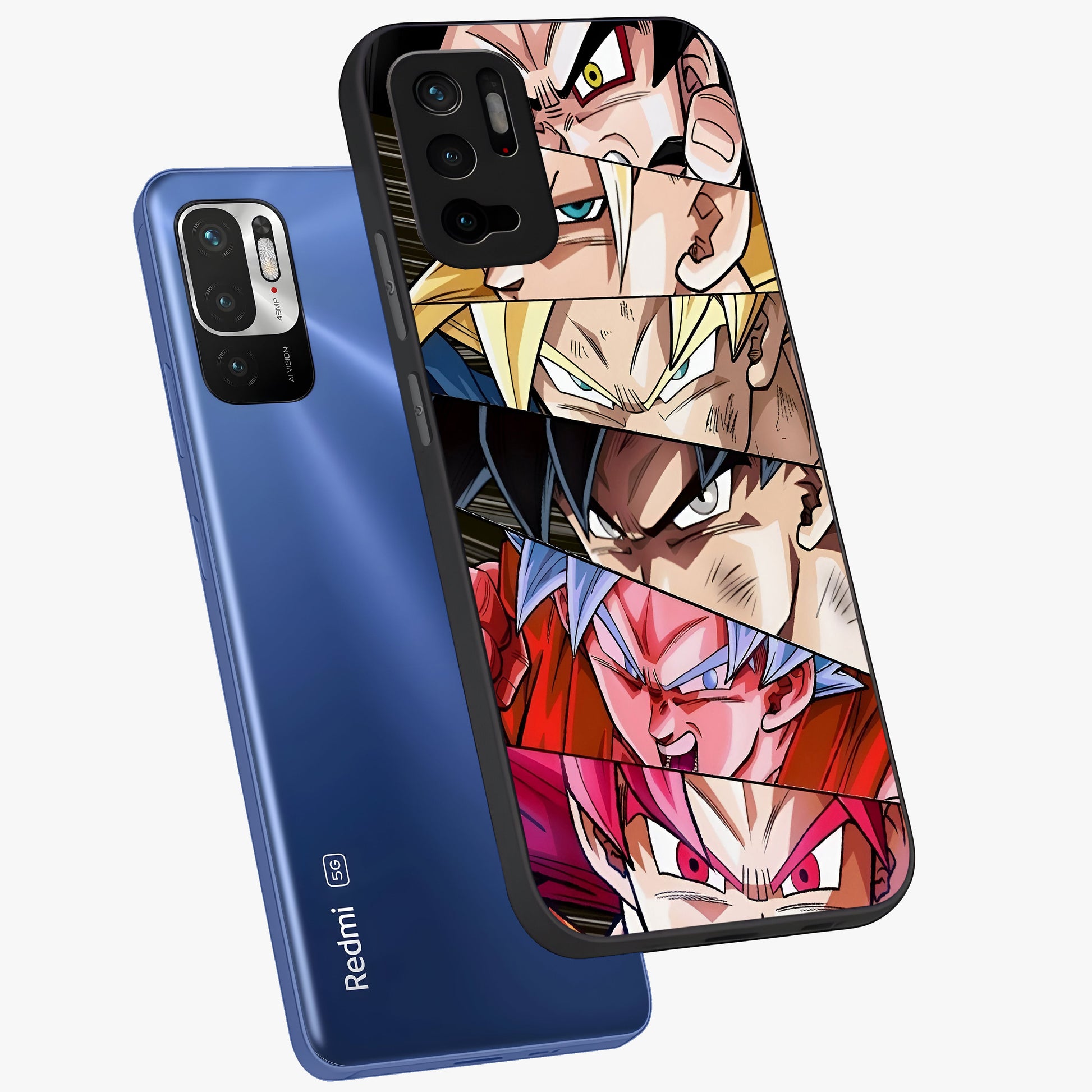 Anime Character Glass Case displayed in angled mockup highlighting colorful anime character illustration.