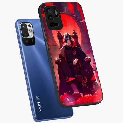 Blood Moon Sovereign Glass Case displayed in angled mockup highlighting dark celestial moon design and dramatic theme.