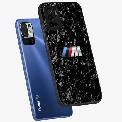 Carbon Speed Mark Glass Case displayed in angled mockup highlighting racing inspired carbon design and sleek aesthetic style.