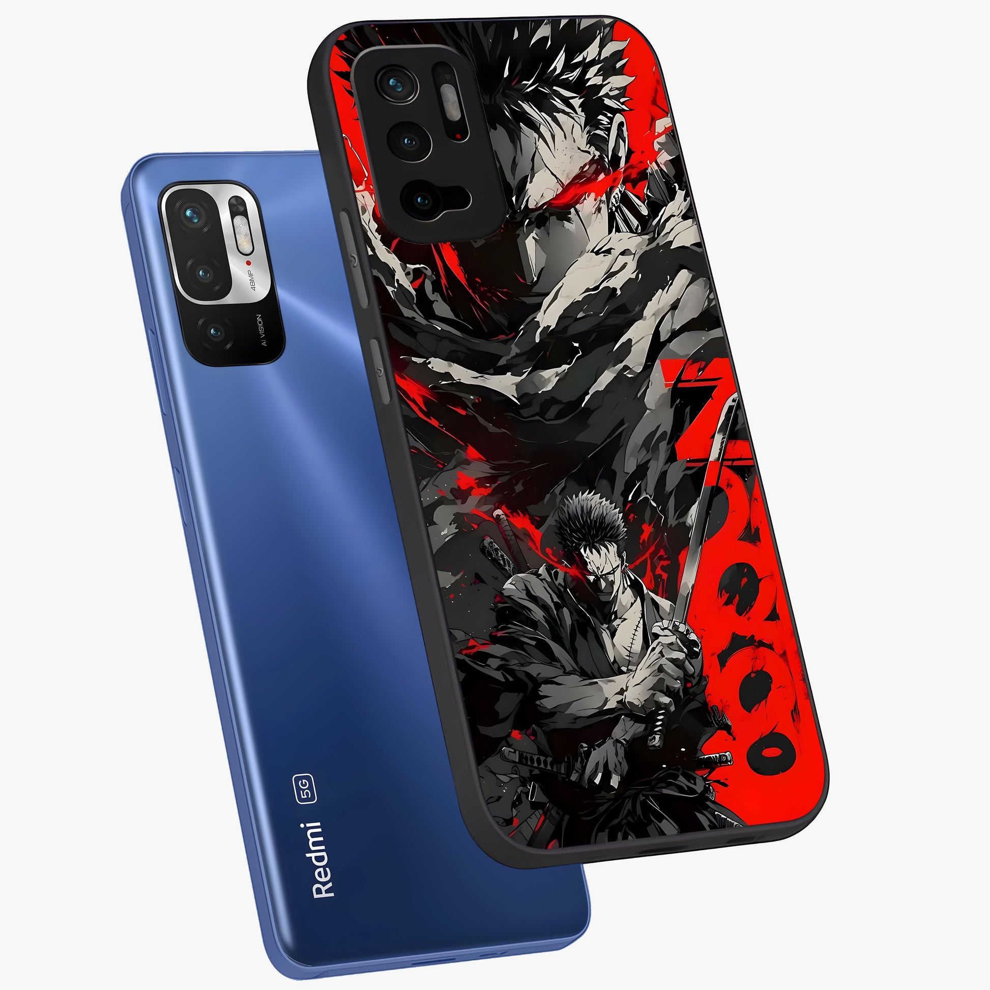 Demon Sword Resolve Glass Case displayed in angled mockup highlighting powerful demon sword illustration with dark fantasy aesthetic.