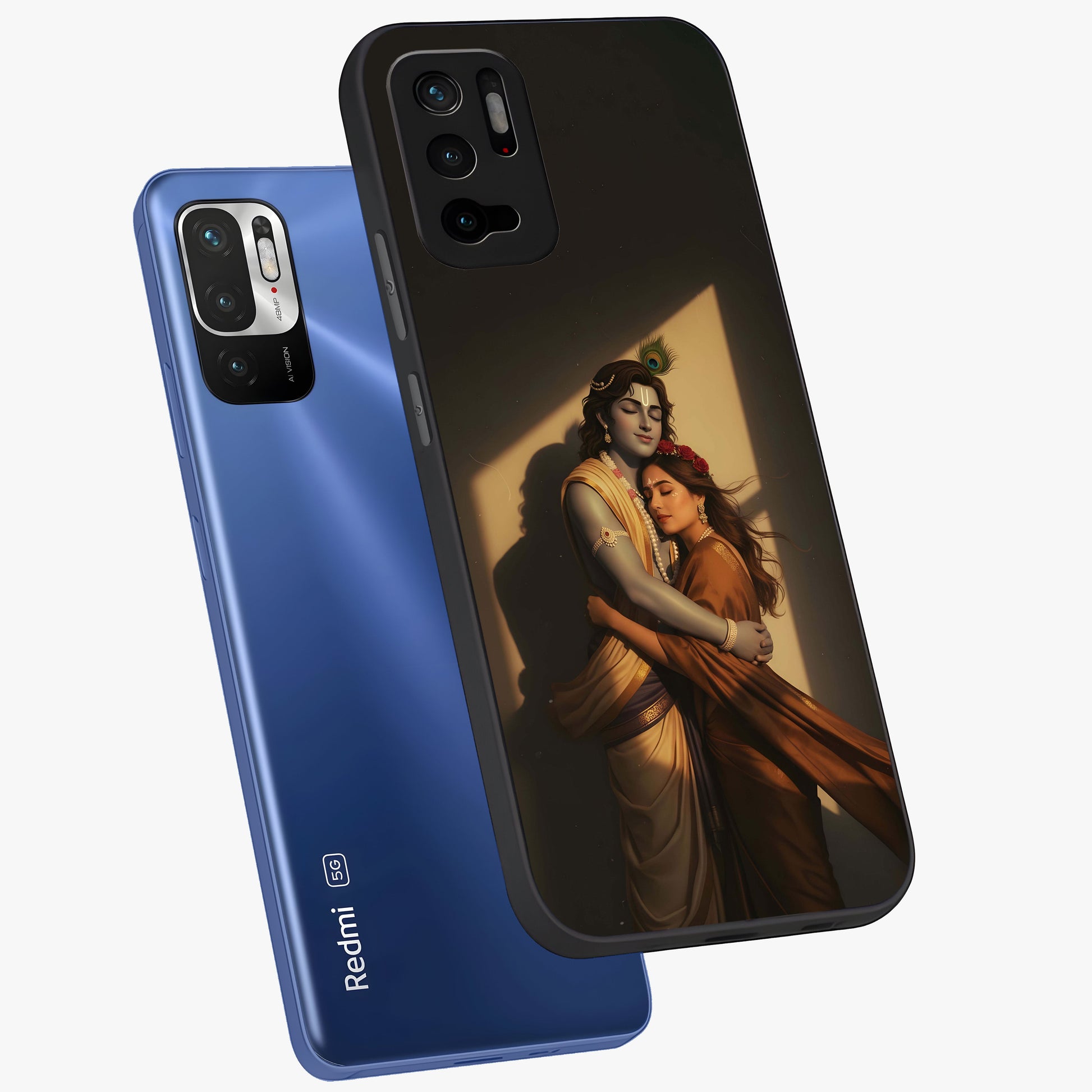 Divine Eternal Love Glass Case displayed in angled mockup highlighting elegant divine inspired design with peaceful aesthetic.
