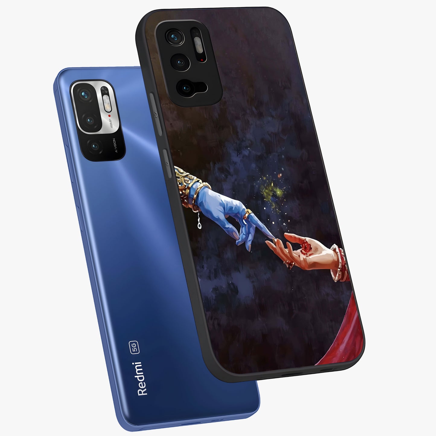 Divine Touch Eternal Glass Case displayed in angled mockup highlighting elegant divine inspired design with calm aesthetic style.