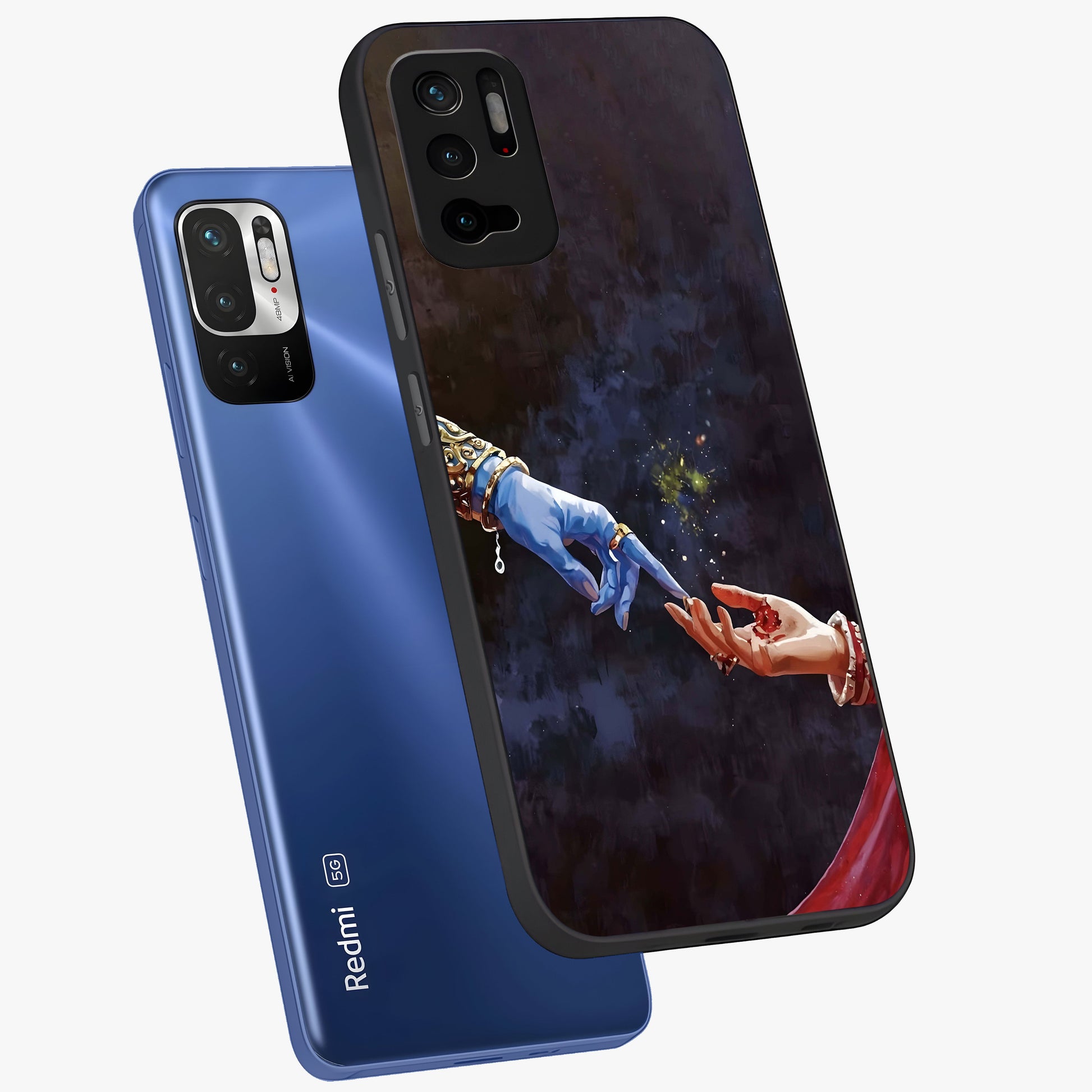 Divine Touch Eternal Glass Case displayed in angled mockup highlighting elegant divine inspired design with calm aesthetic style.