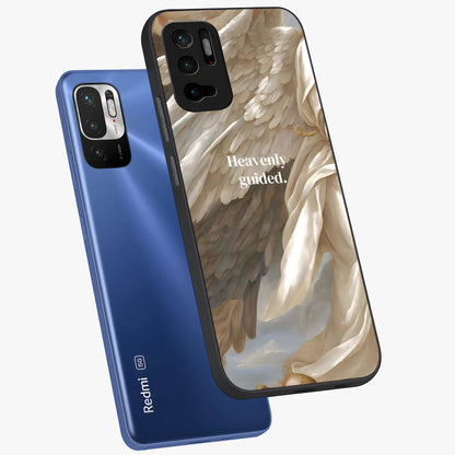 Divine Winged Grace Glass Case displayed in angled mockup highlighting graceful wing design with divine aesthetic style.