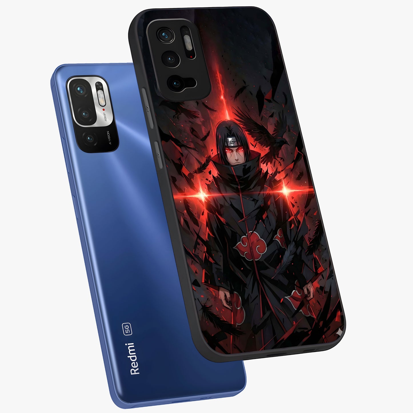 Focused Blade Discipline Glass Case displayed in angled mockup highlighting clean minimal text artwork with modern aesthetic style.