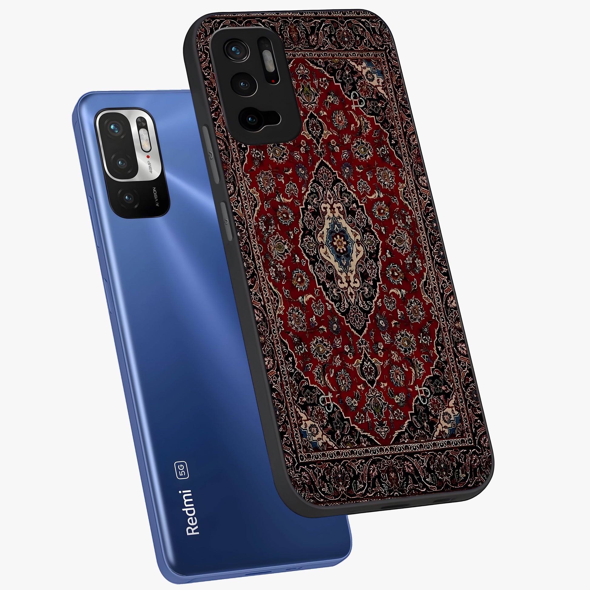 Heritage Carpet Royale Glass Case displayed in angled mockup highlighting intricate royal carpet design with heritage aesthetic.