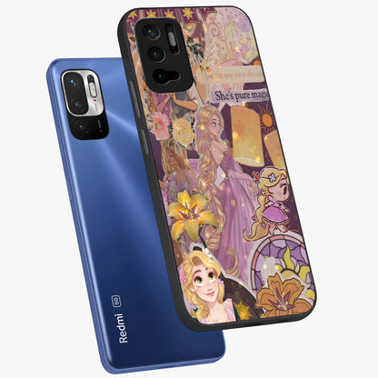 Magical Tangled Dream Glass Case displayed in angled mockup highlighting whimsical fantasy design with magical aesthetic.