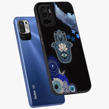 Mystic Hand Aura Glass Case displayed in angled mockup highlighting magical aura design with spiritual aesthetic style.