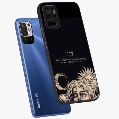 Mystic Victory Aura Glass Case displayed in angled mockup highlighting energetic aura design with bold mystical aesthetic.