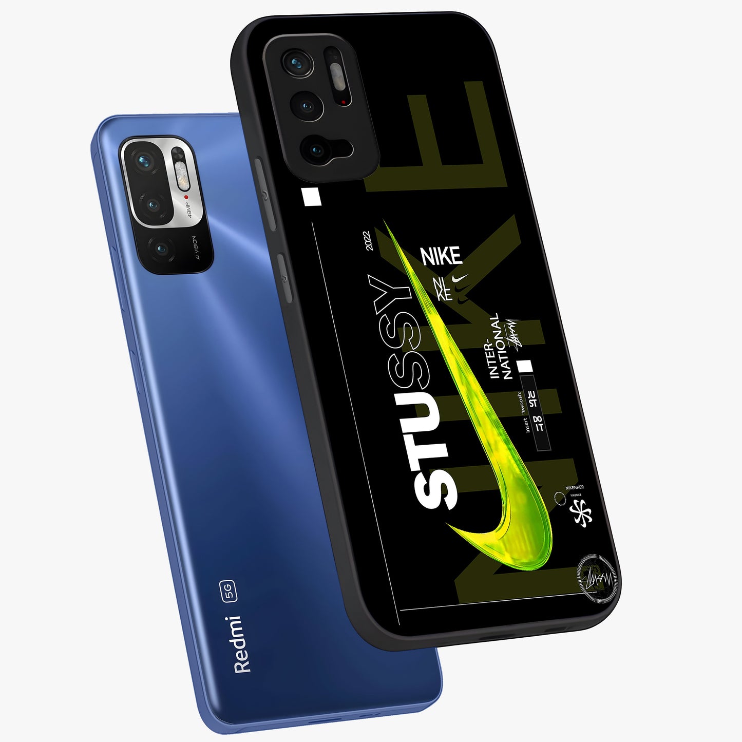 Neon Street Edition Glass Case displayed in angled mockup highlighting vibrant urban design with bold street aesthetic.