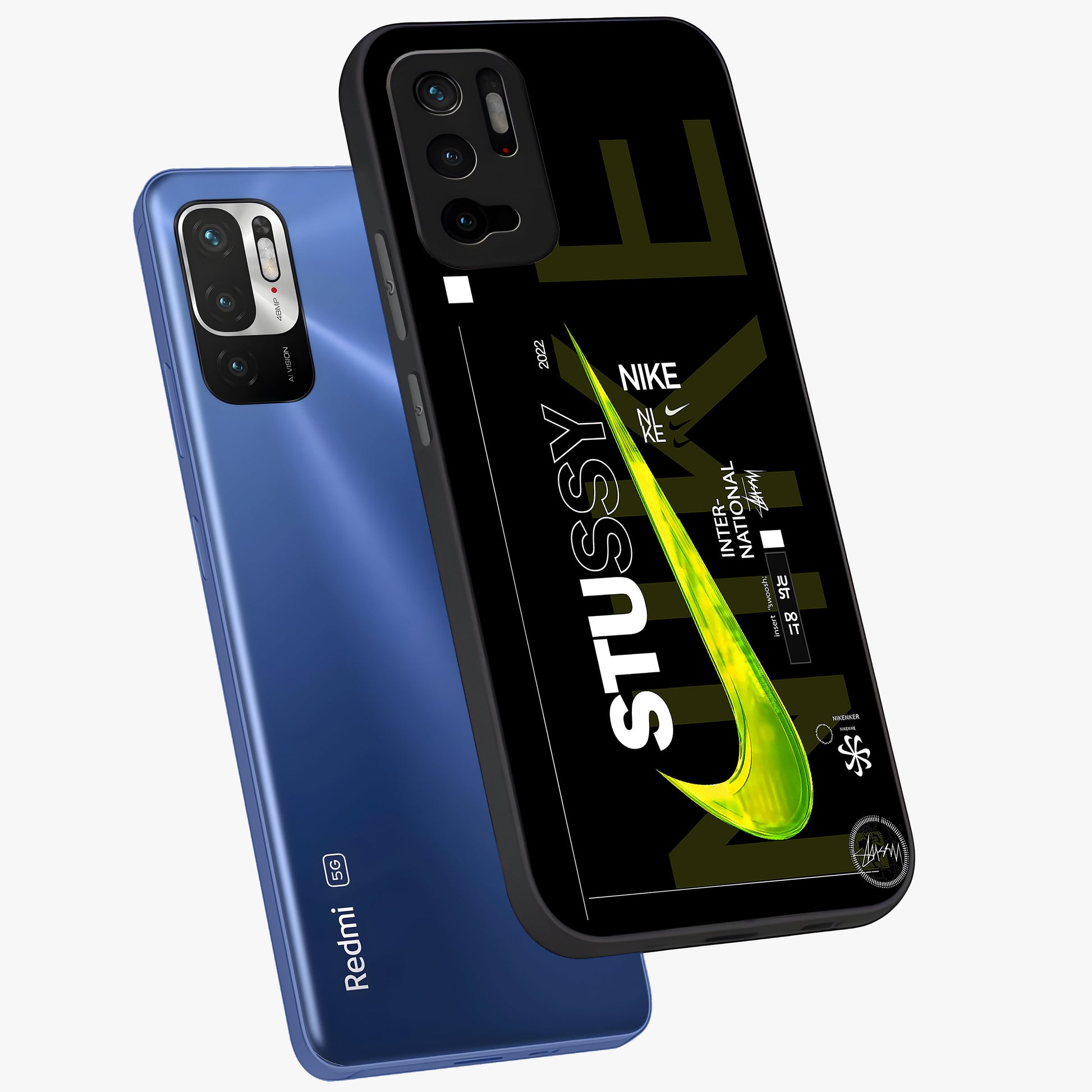 Neon Street Edition Glass Case displayed in angled mockup highlighting vibrant urban design with bold street aesthetic.