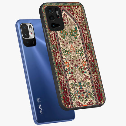 Persian Inspired Glass Case displayed in angled mockup highlighting intricate traditional design with elegant cultural aesthetic.
