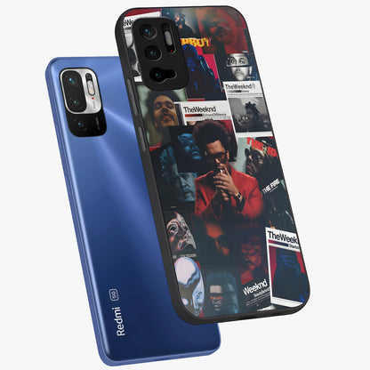 The Weeknd Glass Case displayed in angled mockup highlighting stylish pop culture inspired design with modern aesthetic.