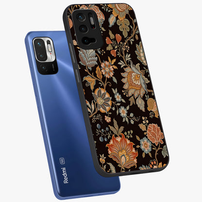 Vintage Floral Dream Glass Case displayed in angled mockup highlighting elegant vintage flower design with soft aesthetic style.